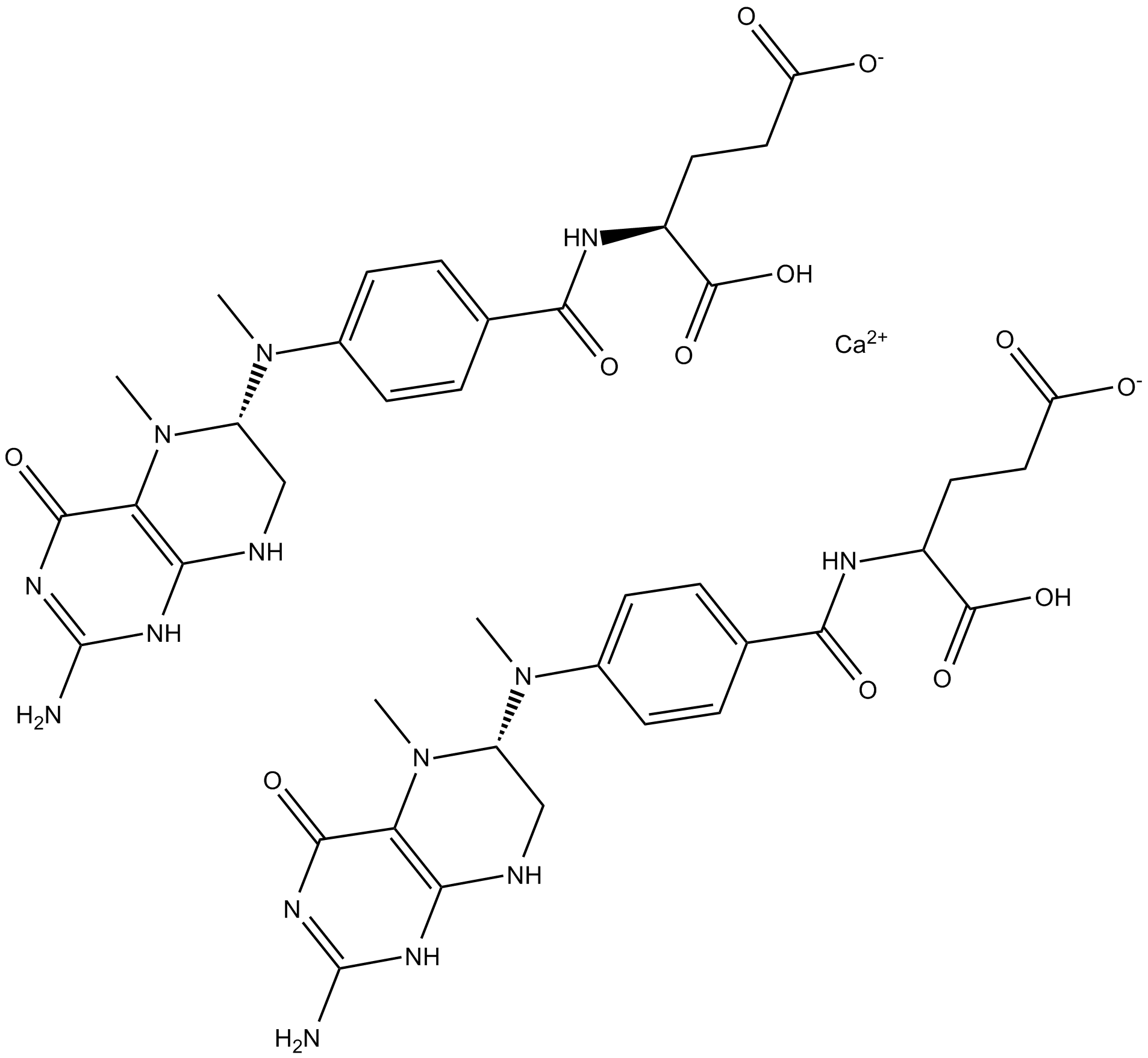 Levomefolate calcium  Chemical Structure