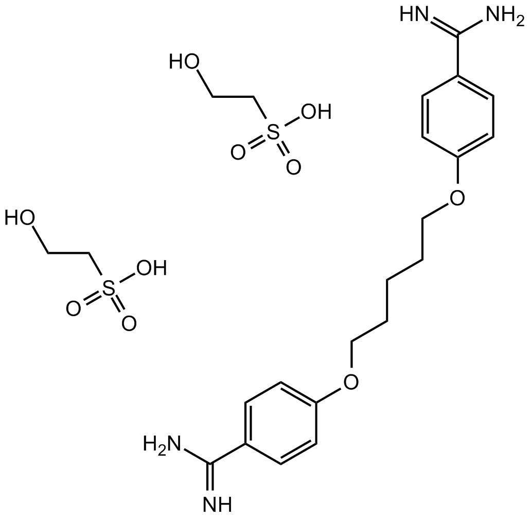 Pentamidine isethionate  Chemical Structure