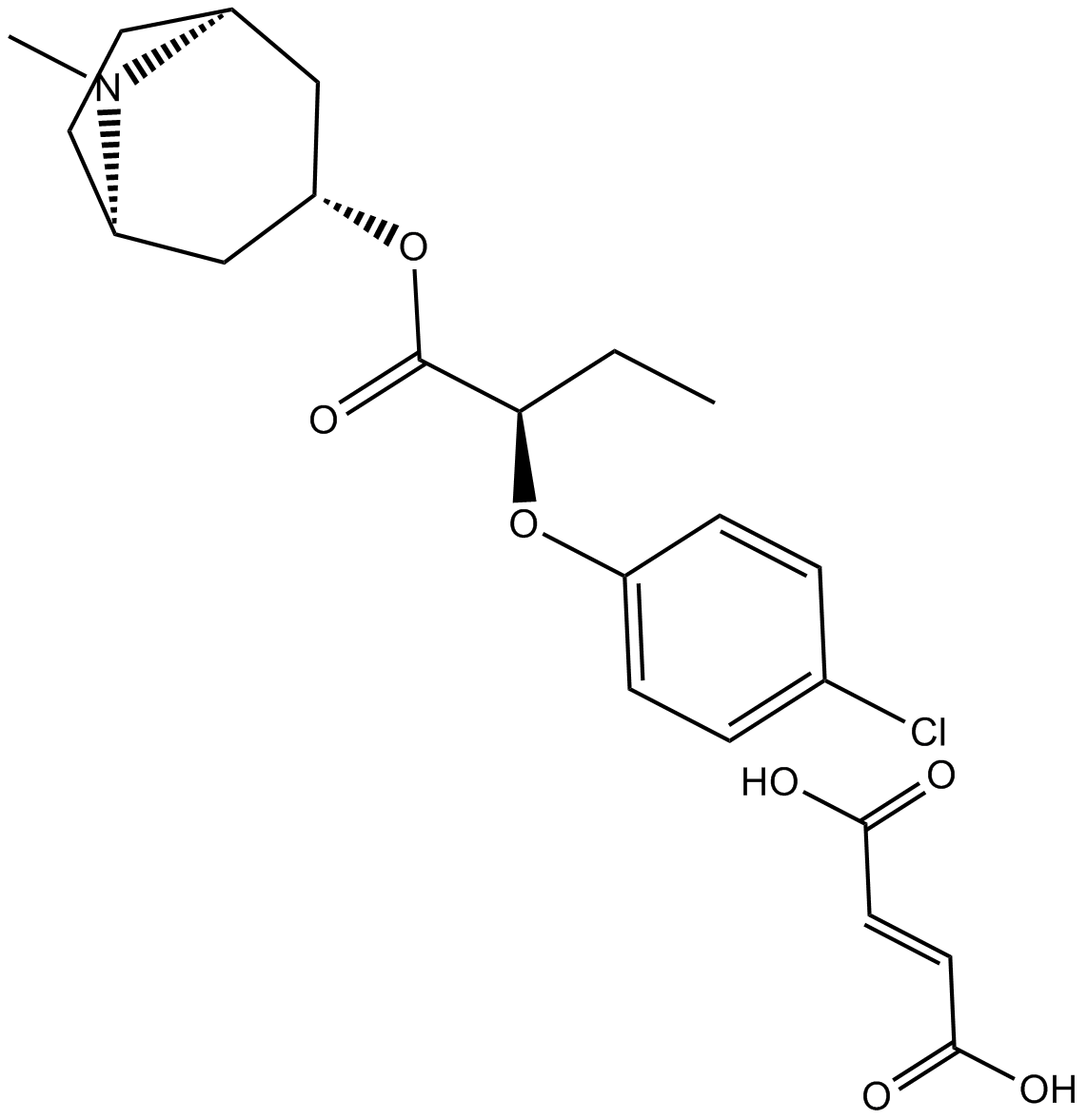 SM-21 maleate 化学構造