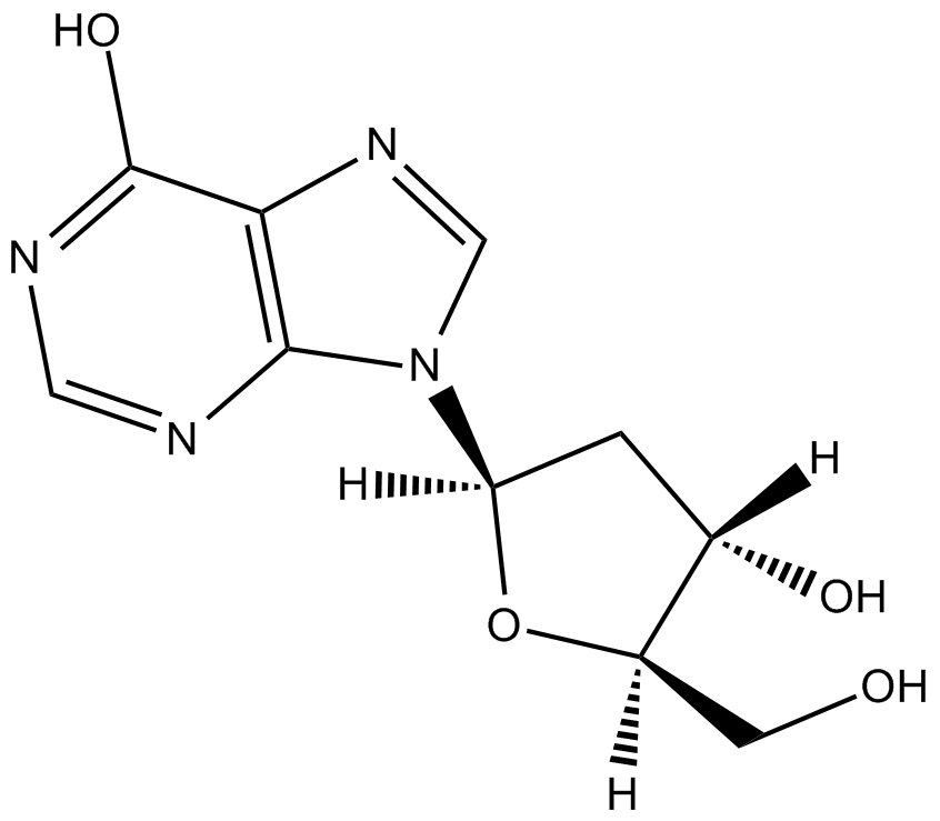 2-Deoxyinosine  Chemical Structure