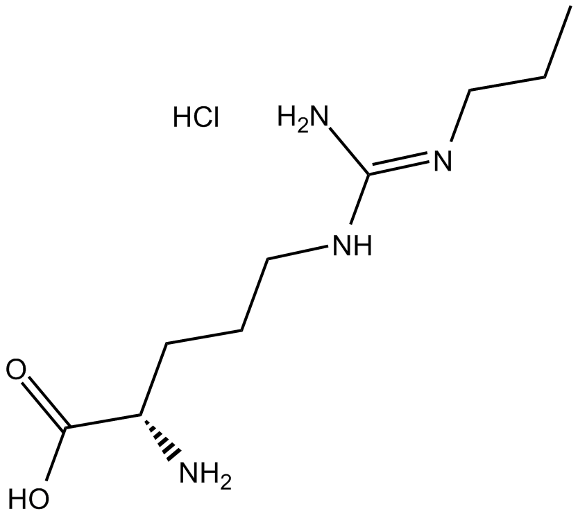 Nω-Propyl-L-arginine hydrochloride 化学構造