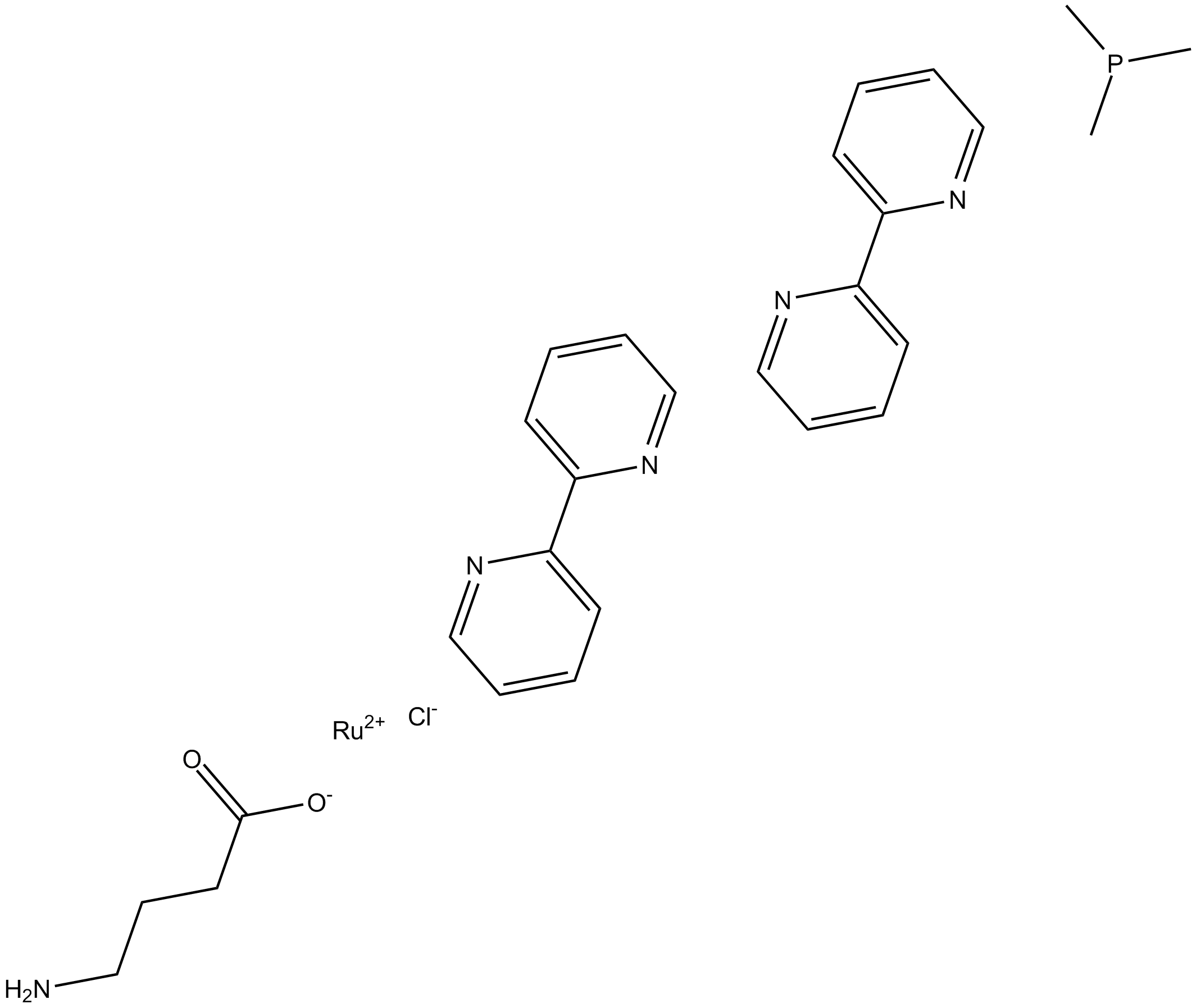 RuBi GABA trimethylphosphine التركيب الكيميائي