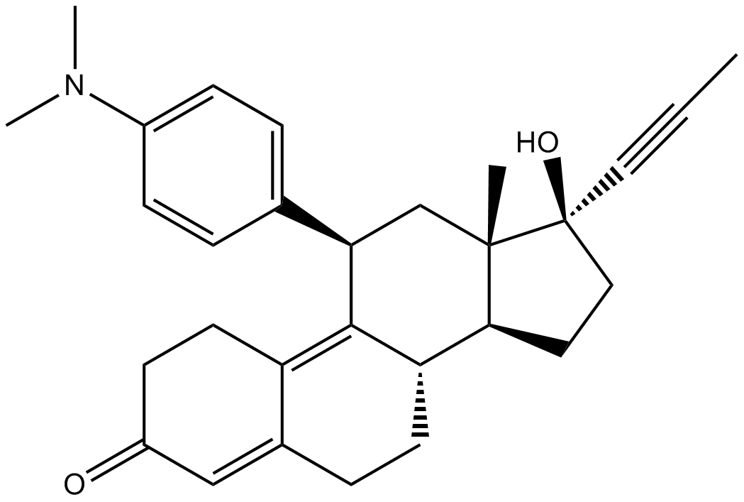 Mifepristone  Chemical Structure