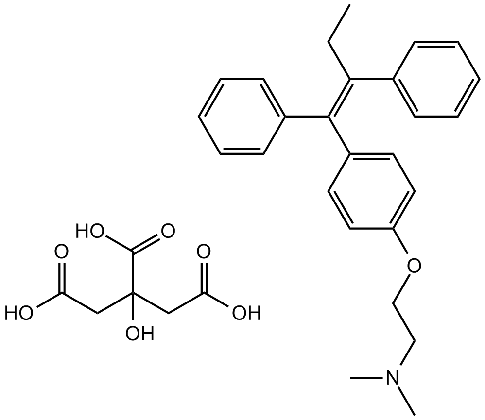 Tamoxifen Citrate  Chemical Structure