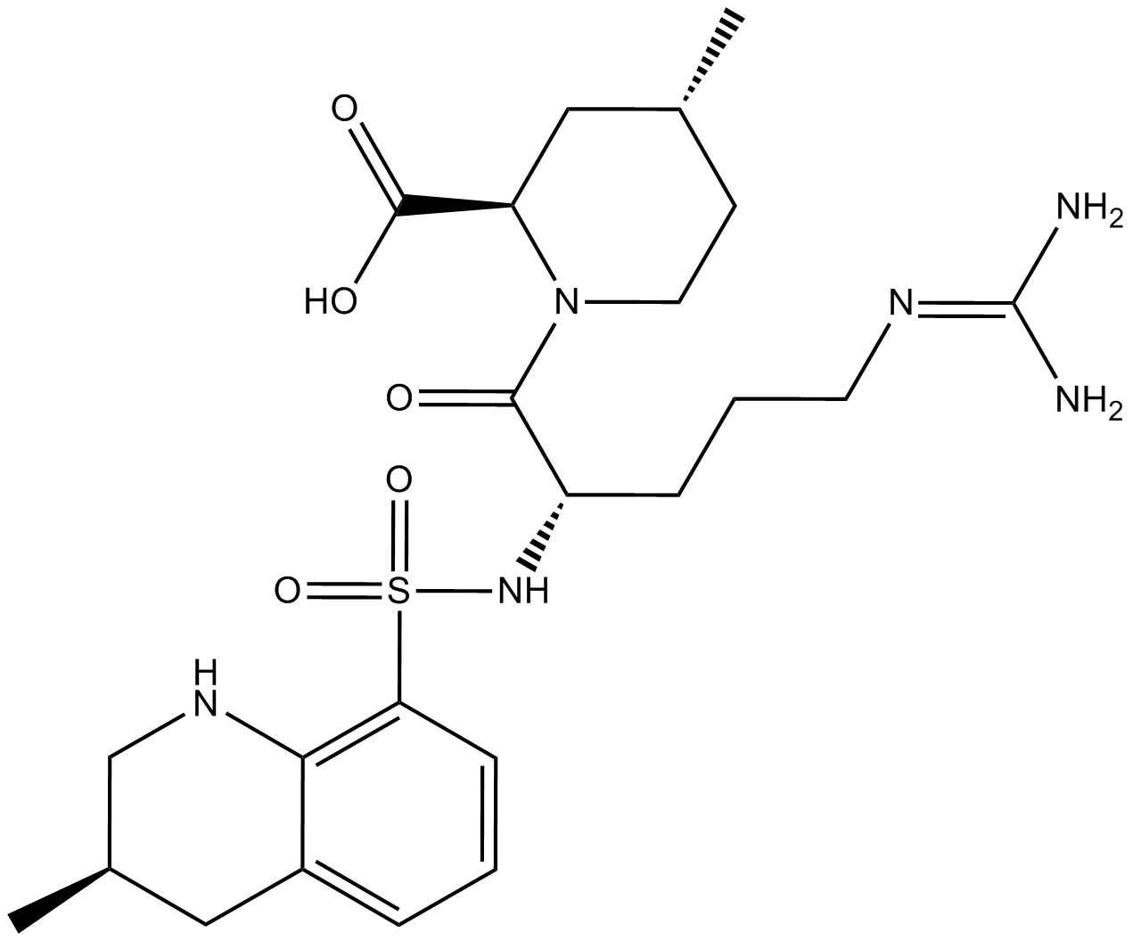 Argatroban Chemische Struktur