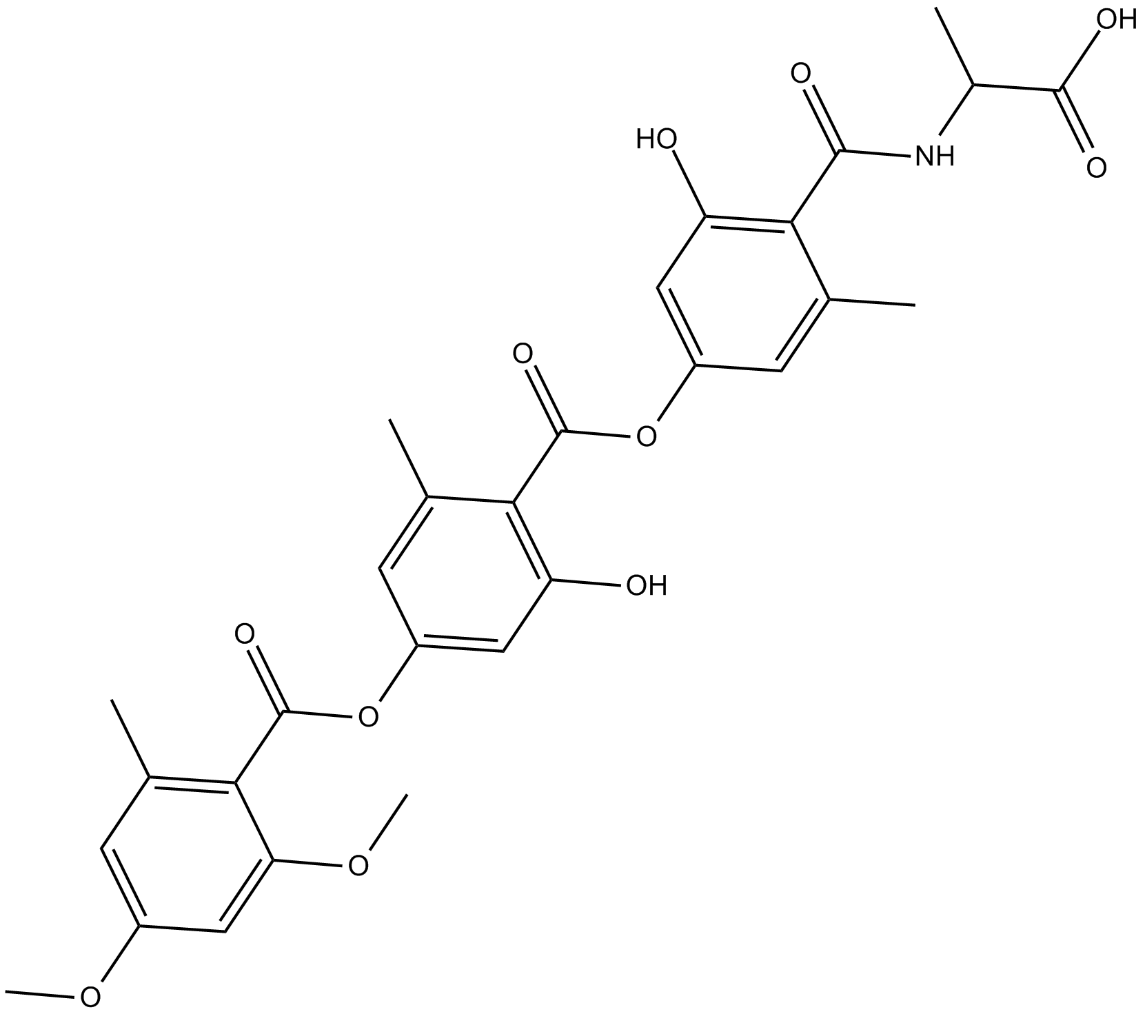 Amidepsine A التركيب الكيميائي