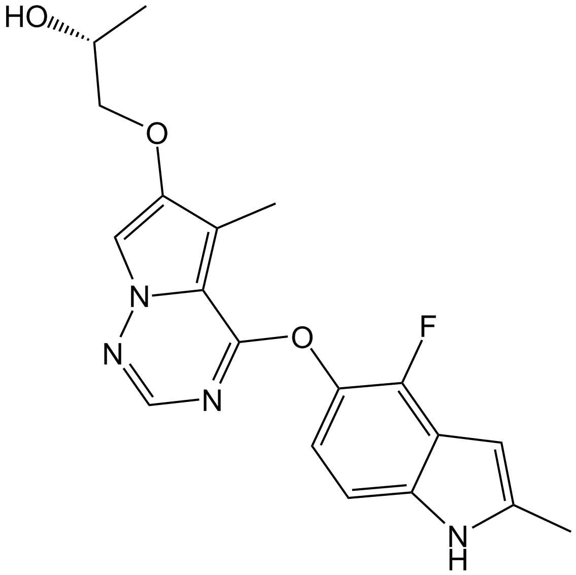 Brivanib (BMS-540215)  Chemical Structure