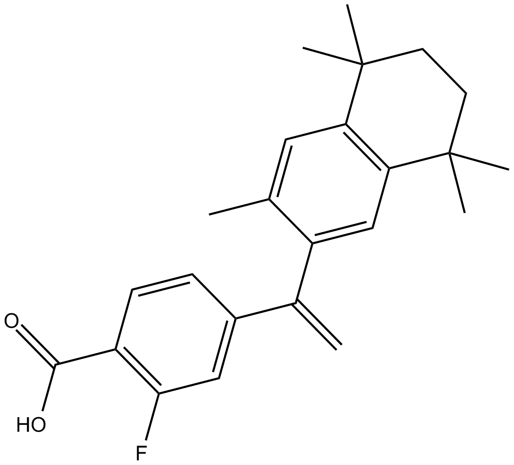 Fluorobexarotene 化学構造