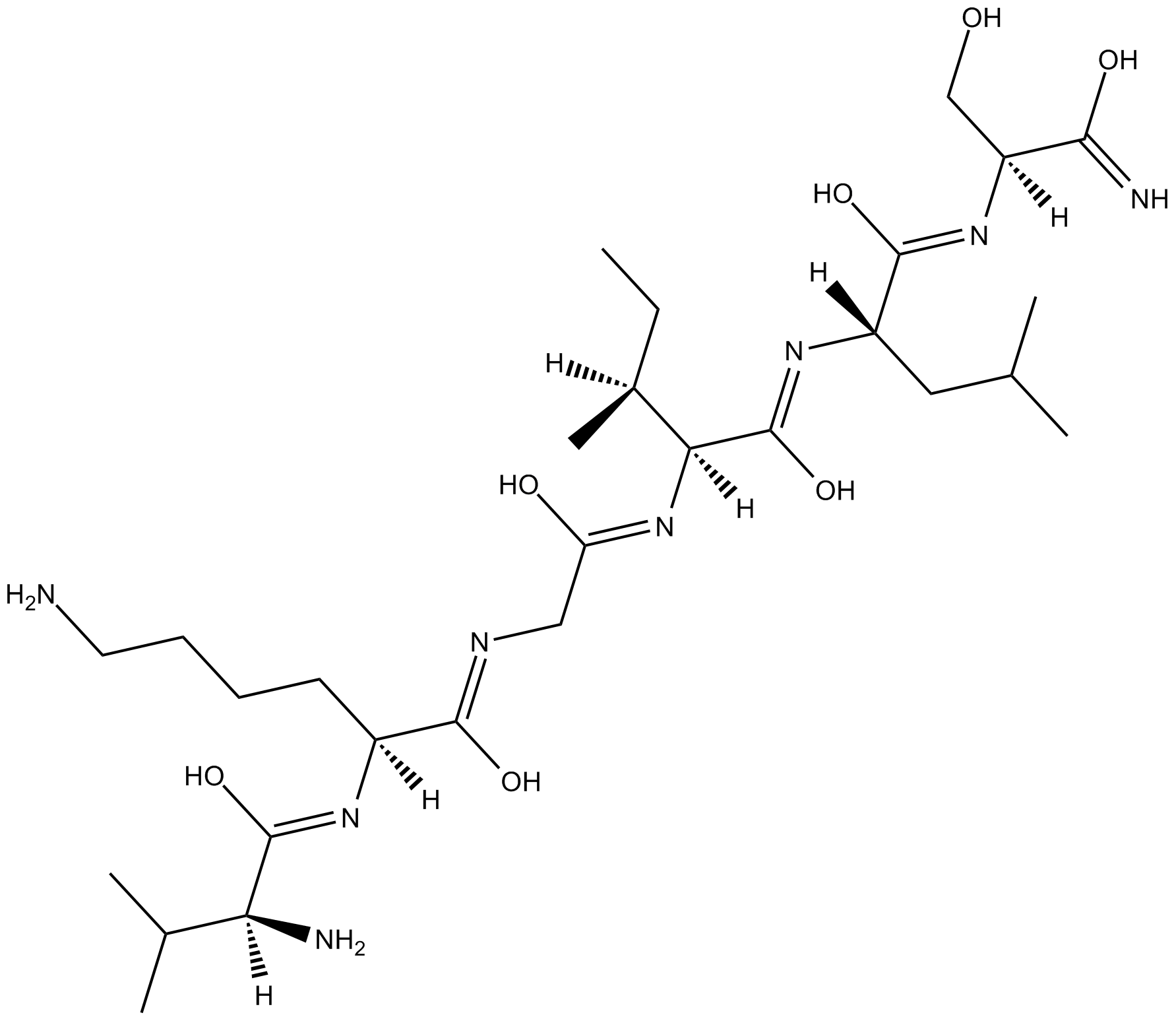 VKGILS-NH2 التركيب الكيميائي