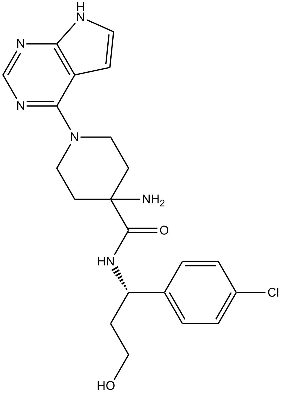 AZD5363  Chemical Structure