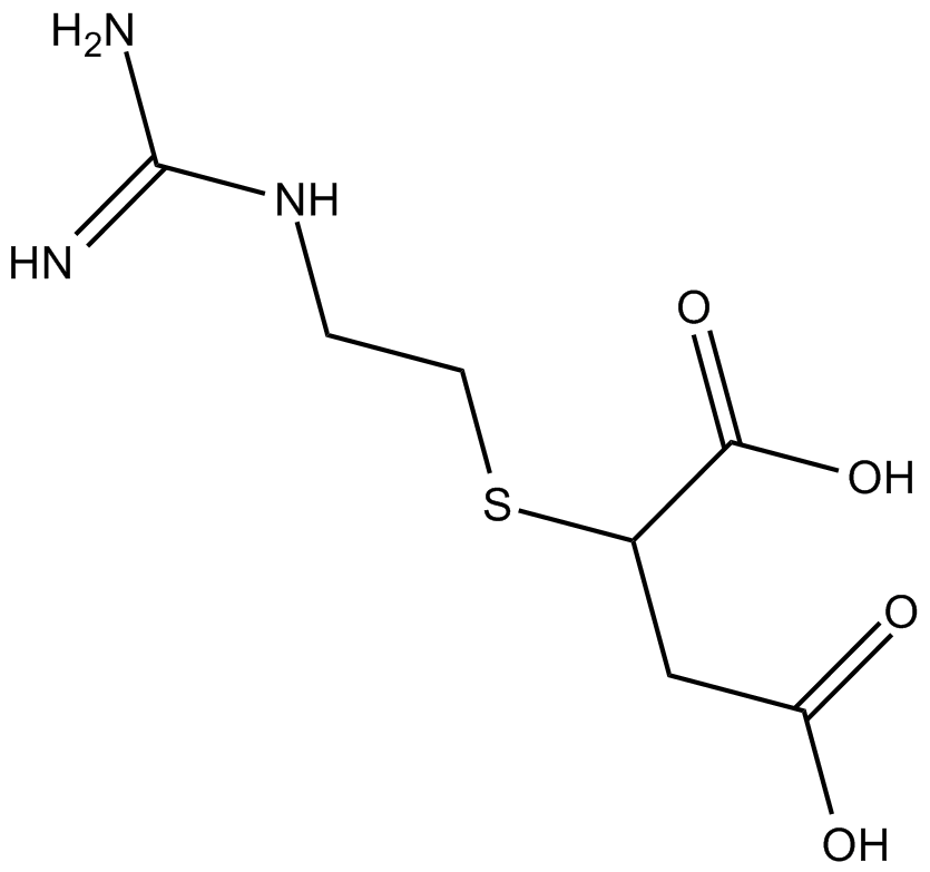 2-Guanidinoethylmercaptosuccinic Acid Chemical Structure