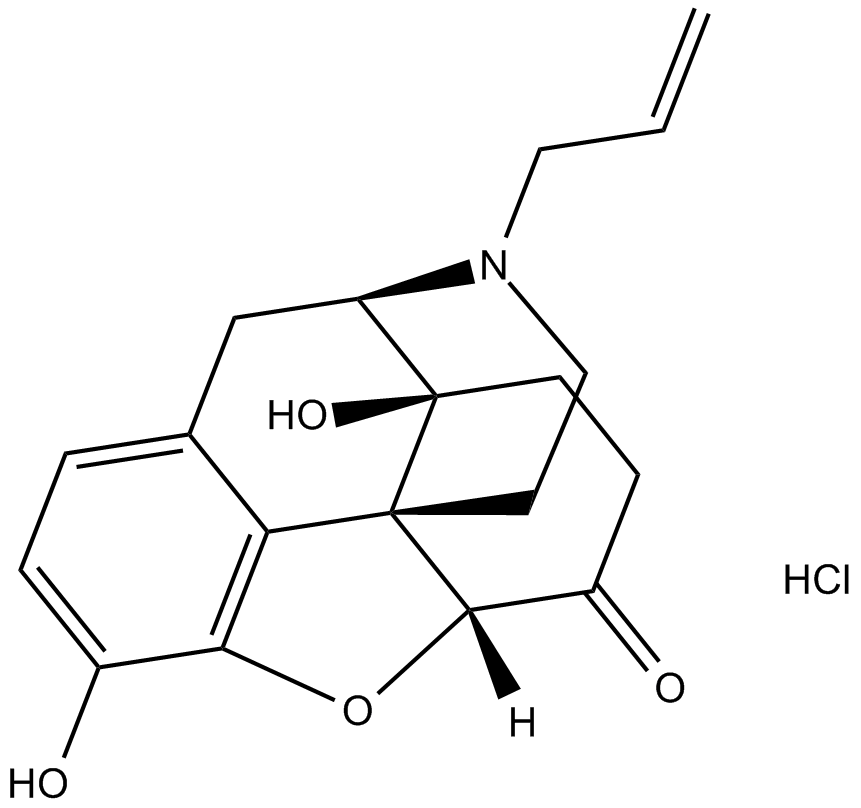 Naloxone (hydrochloride) 化学構造