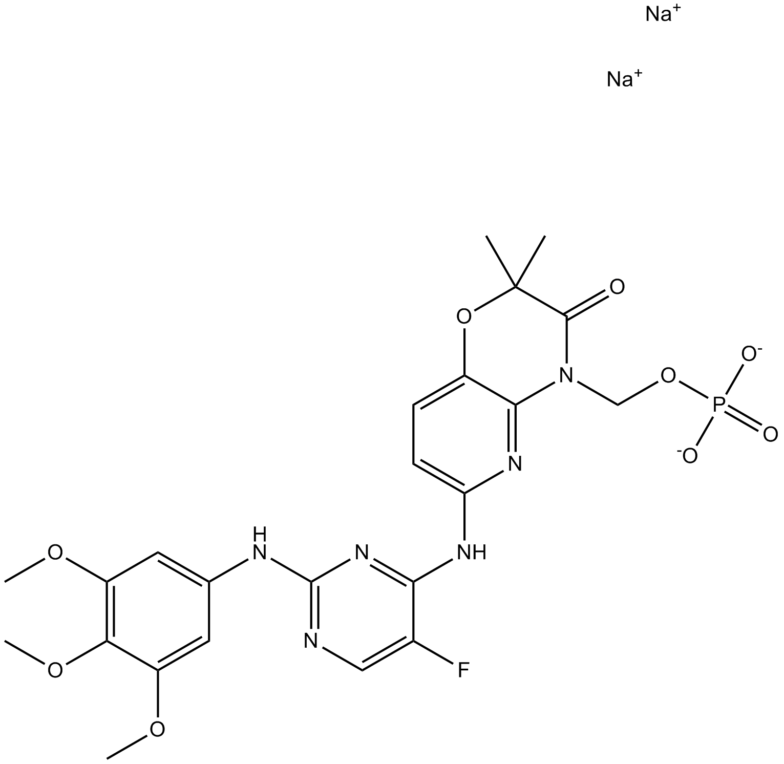R788 disodium 化学構造