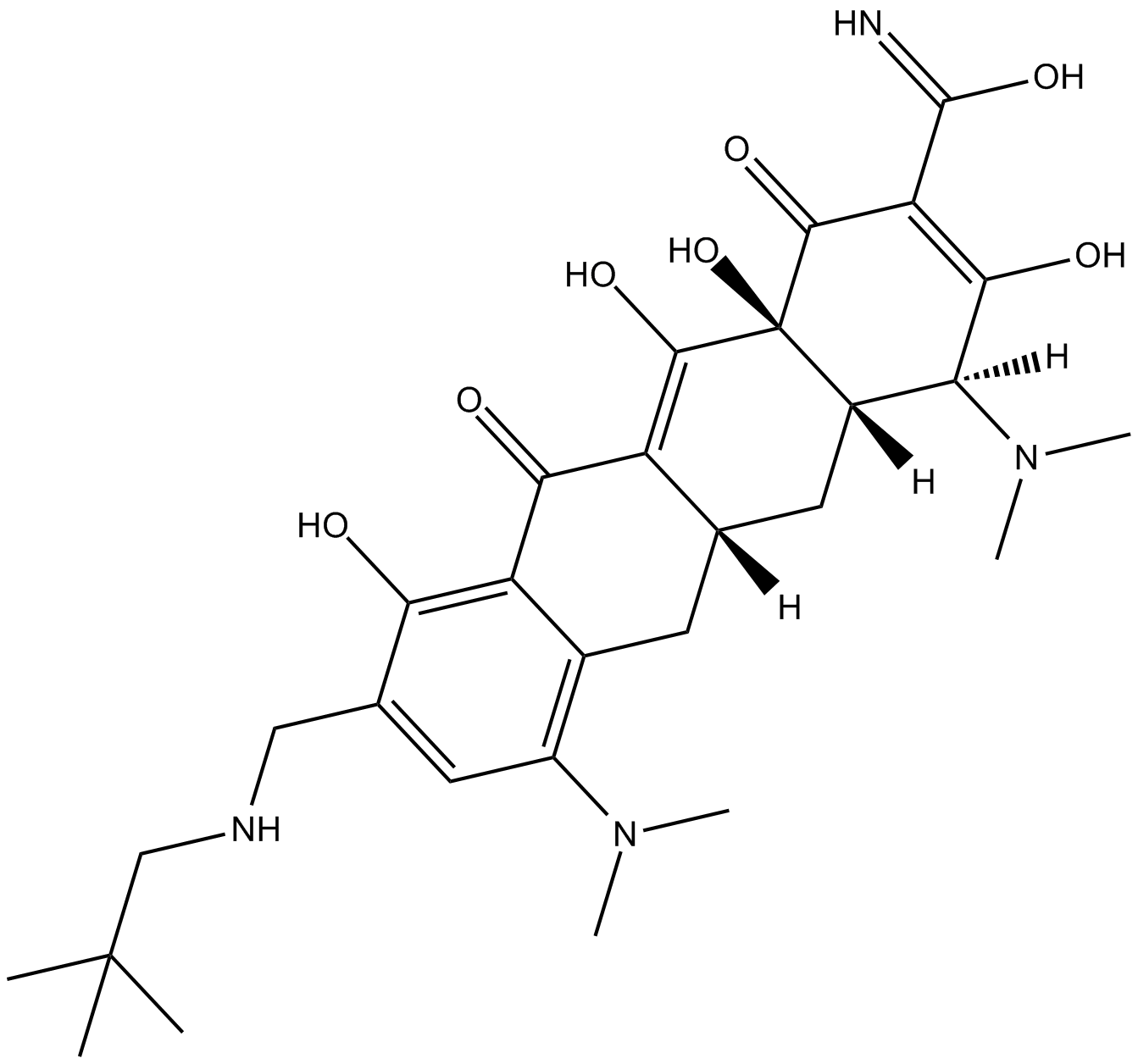 Amadacycline التركيب الكيميائي