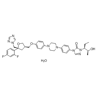 Posaconazole hydrate 化学構造