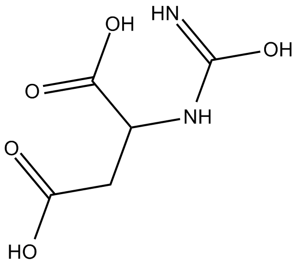 N-carbamoyl-DL-aspartic acid 化学構造