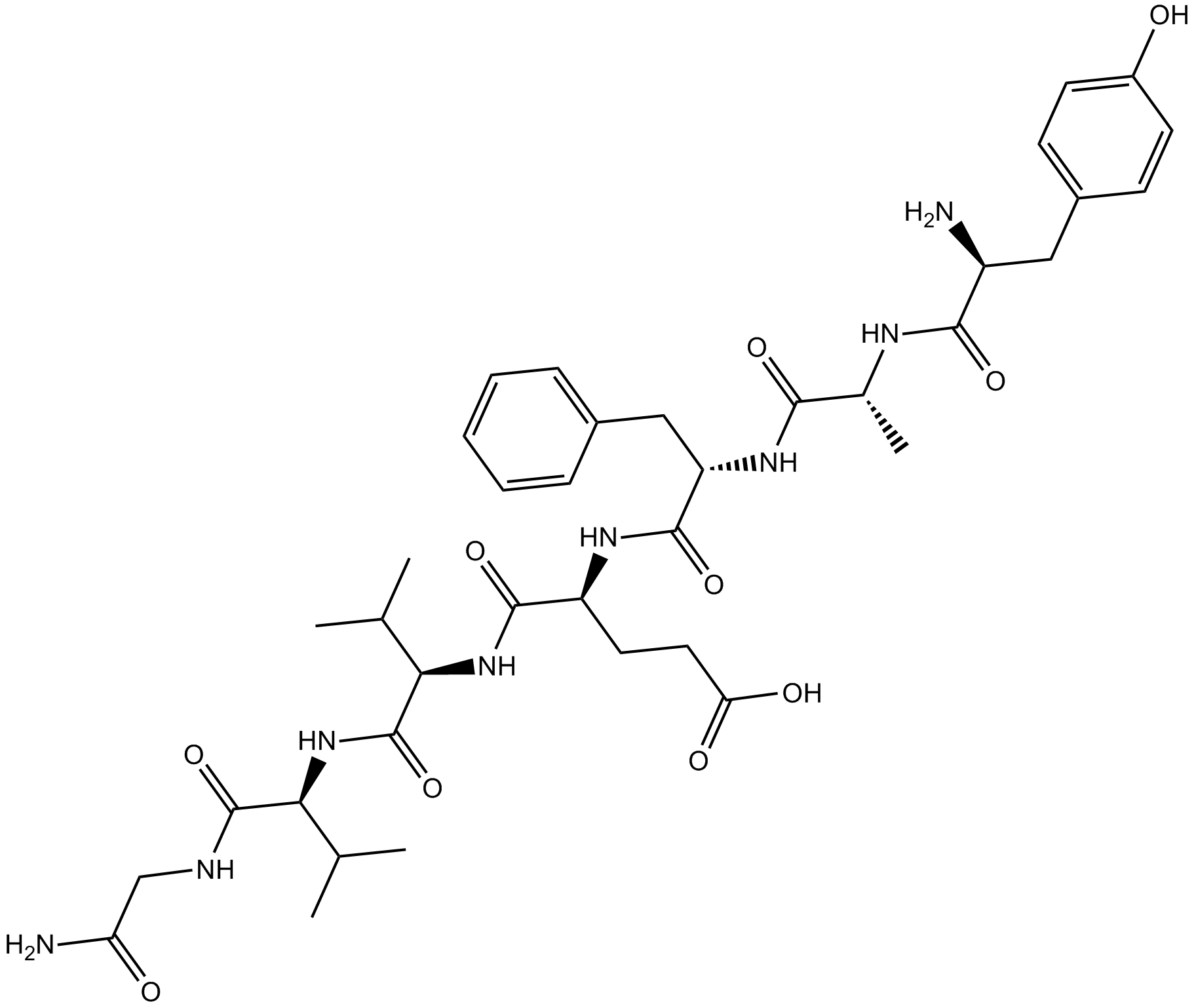 [D-Ala2]-Deltorphin II  Chemical Structure
