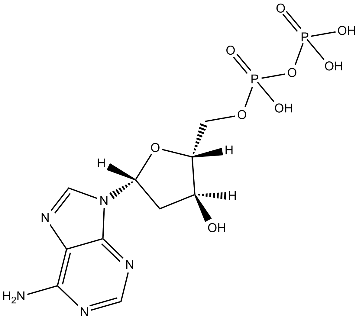 2-Deoxyadenosine 5-diphosphate Chemische Struktur