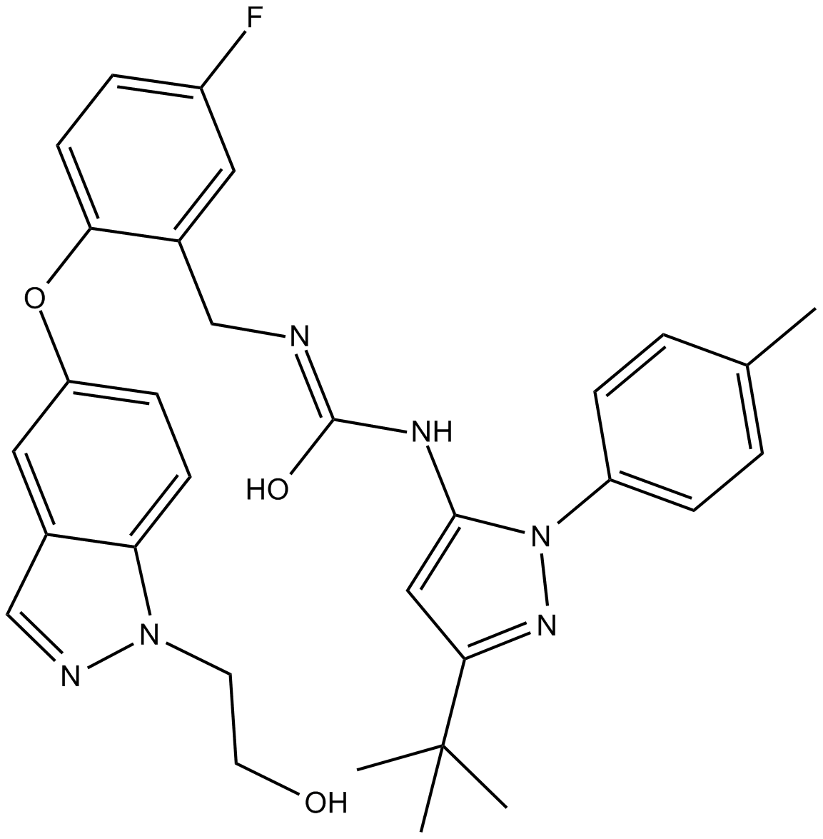 Pexmetinib (ARRY-614)  Chemical Structure