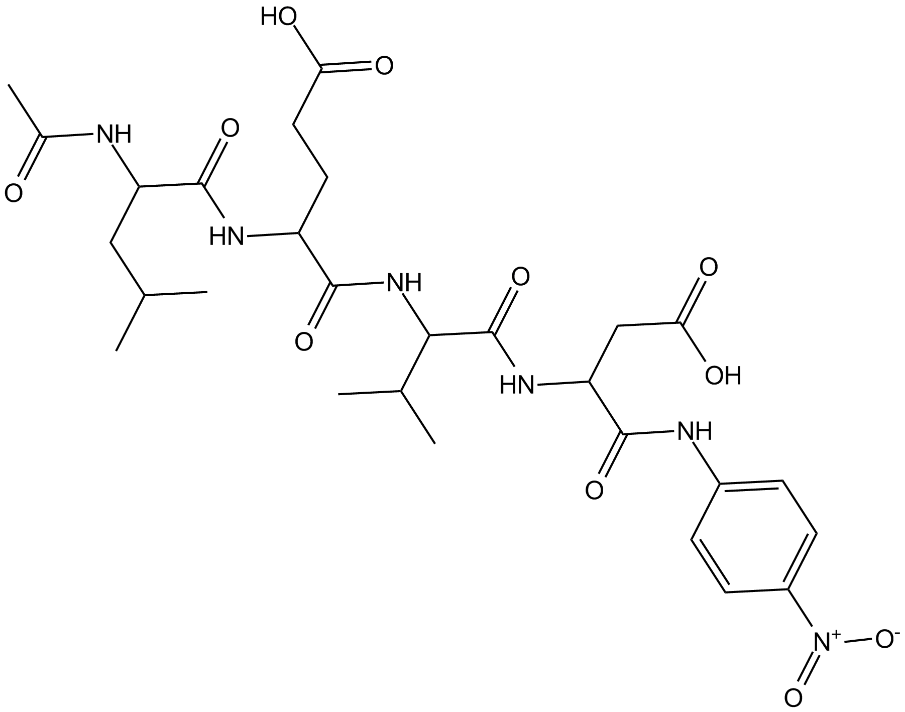 Ac-LEVD-pNA Chemical Structure