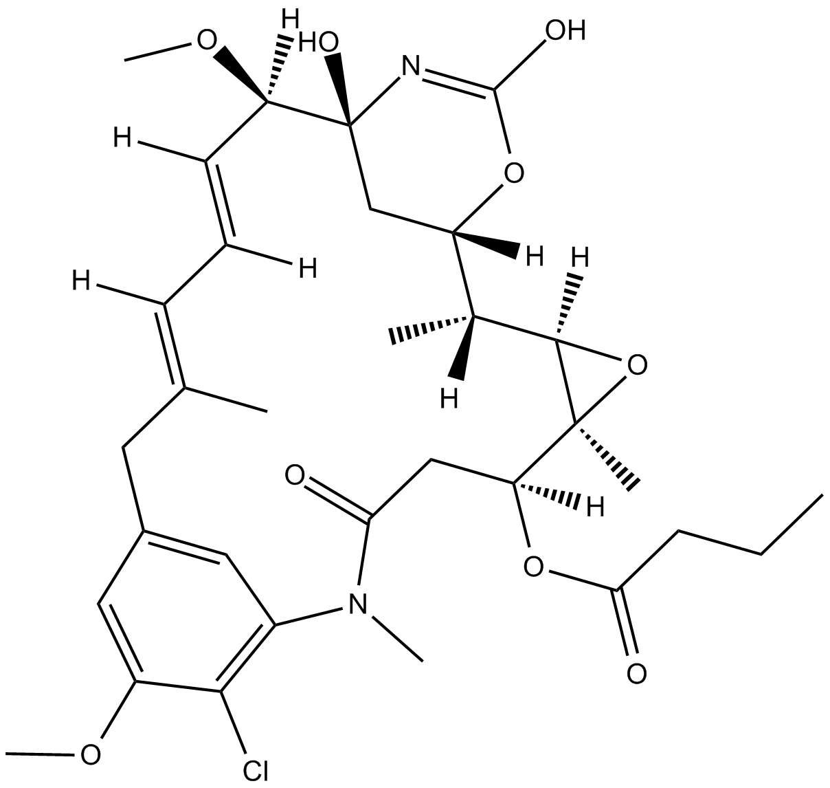 Ansamitocin P-3 Chemische Struktur