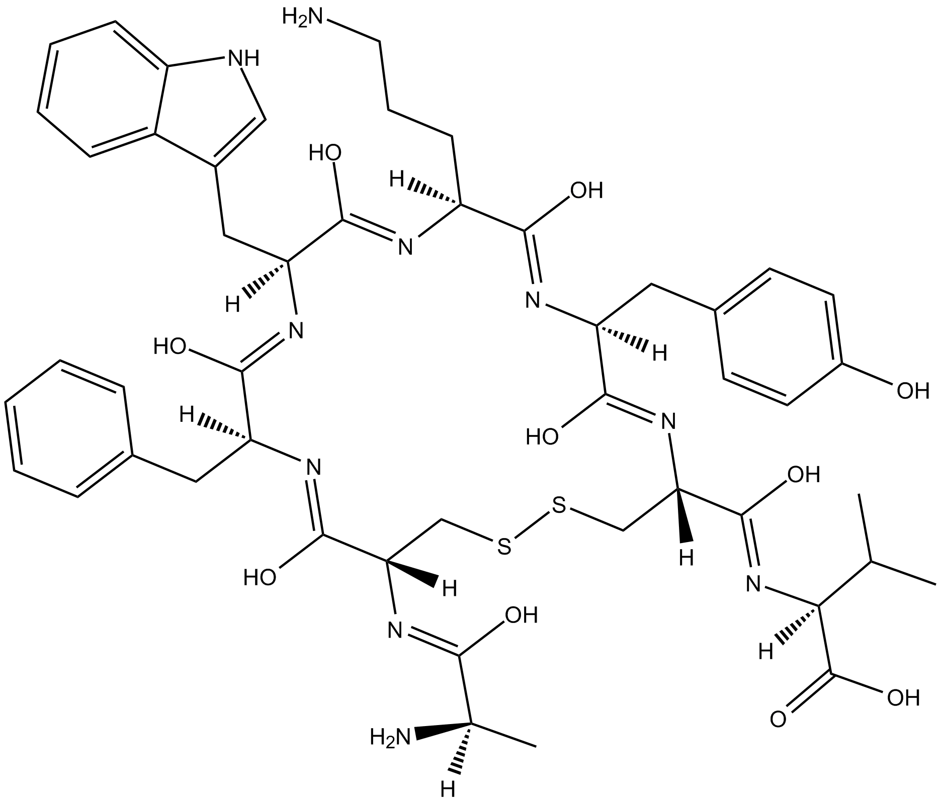 [Orn5]-URP Chemische Struktur