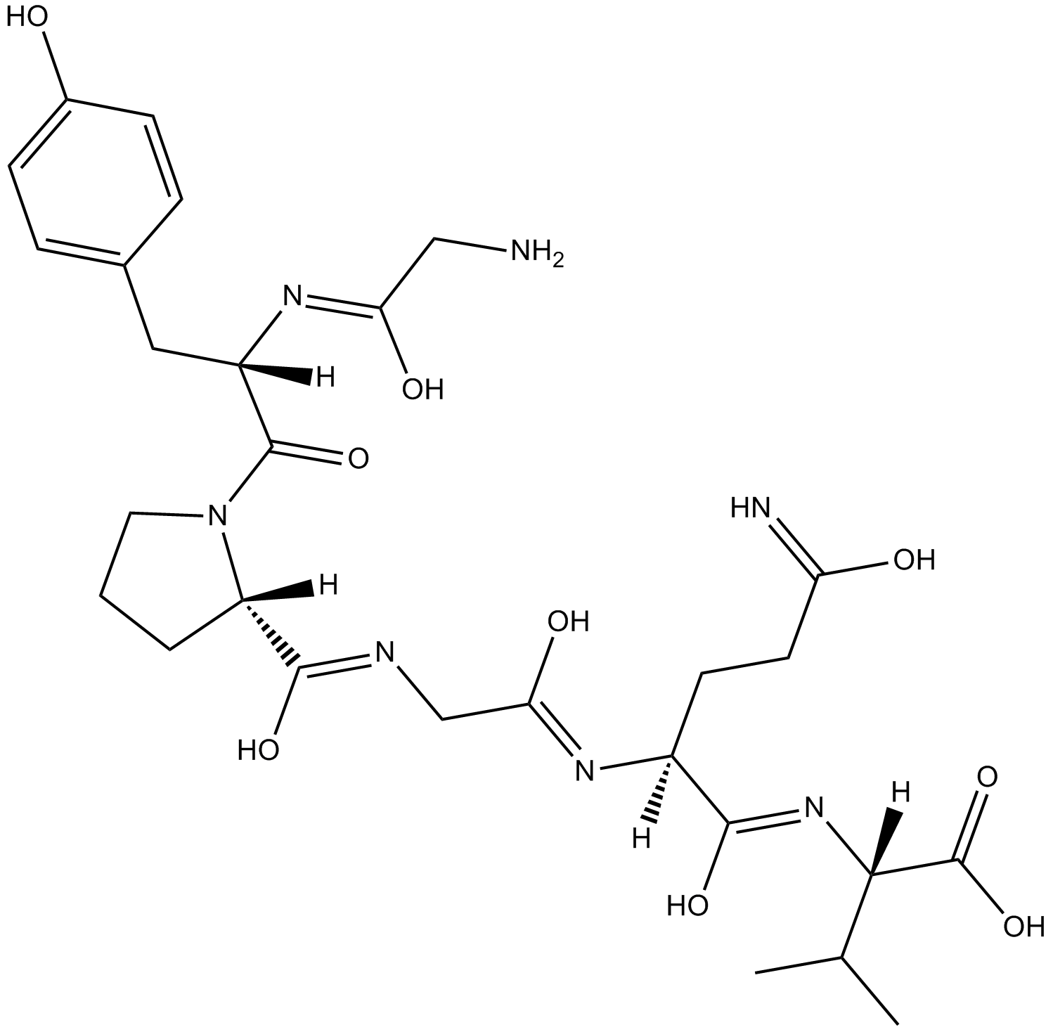 PAR 4 (1-6) Chemische Struktur