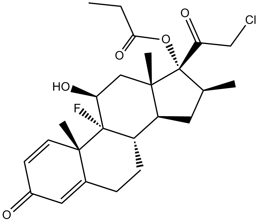 Clobetasol propionate 化学構造