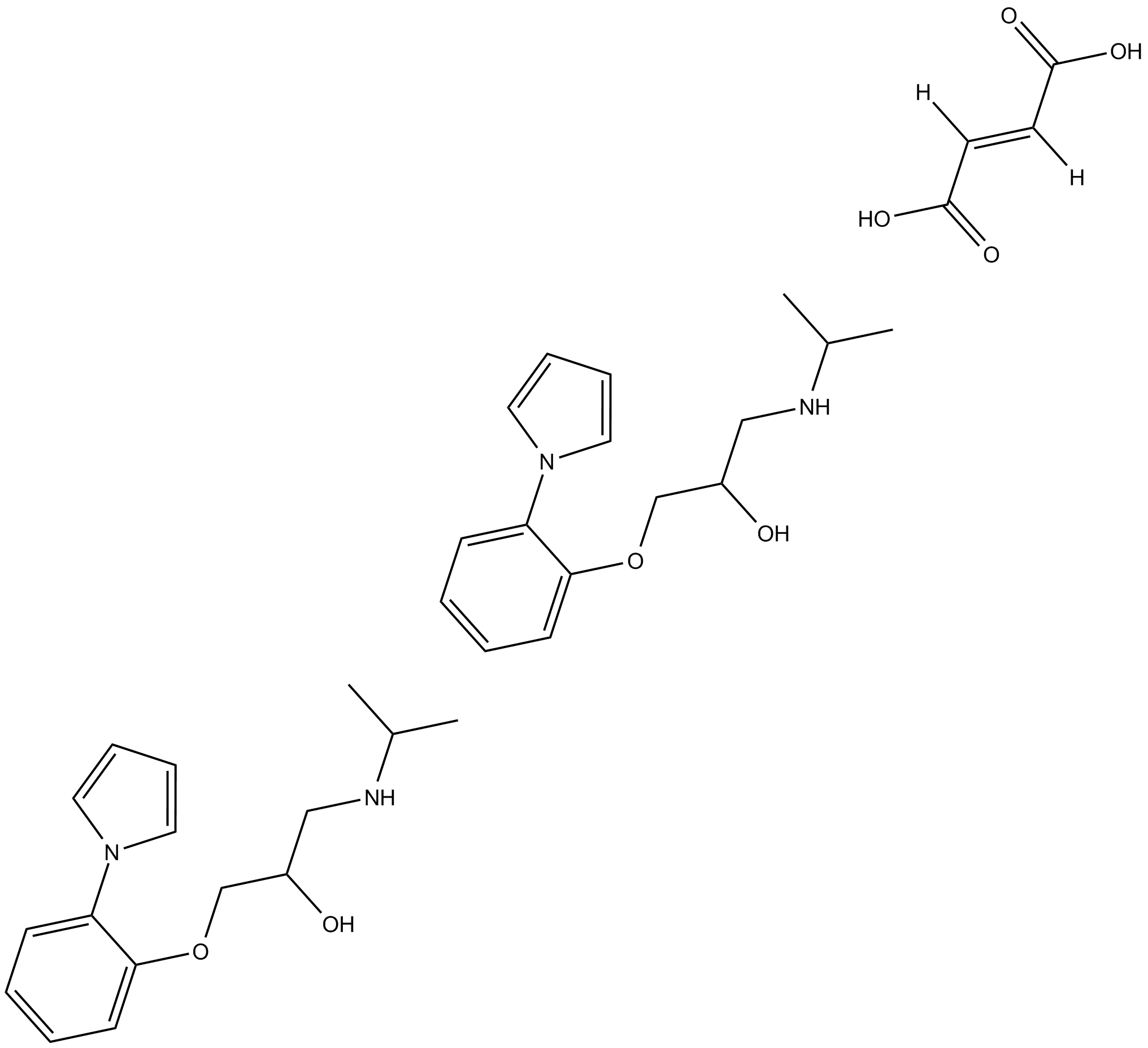Isamoltane hemifumarate  Chemical Structure