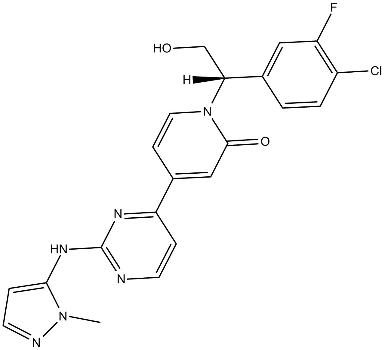 GDC-0994 Chemische Struktur