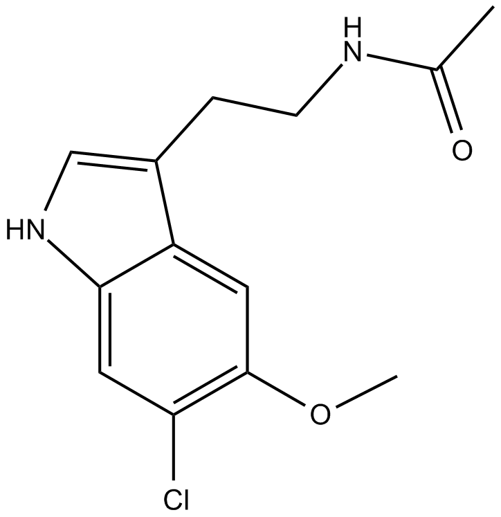 6-Chloromelatonin 化学構造