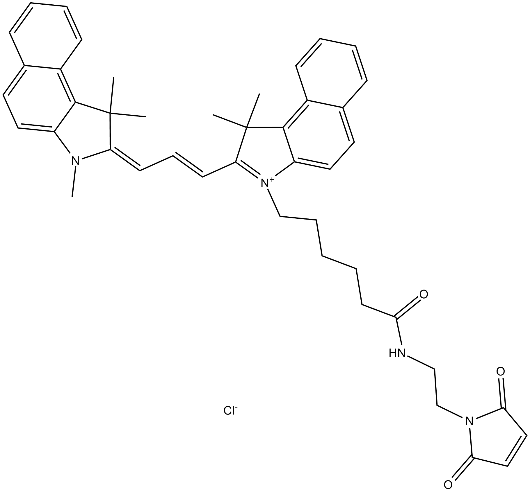 Cy3.5 maleimide (non-sulfonated) Chemical Structure