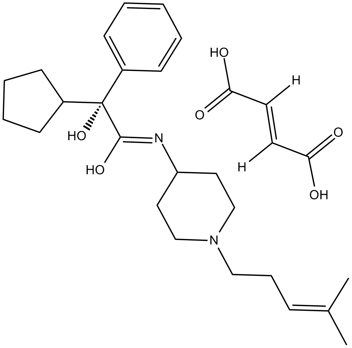 J 104129 fumarate Chemische Struktur