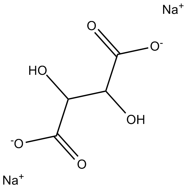 Sodium tartrate Chemische Struktur