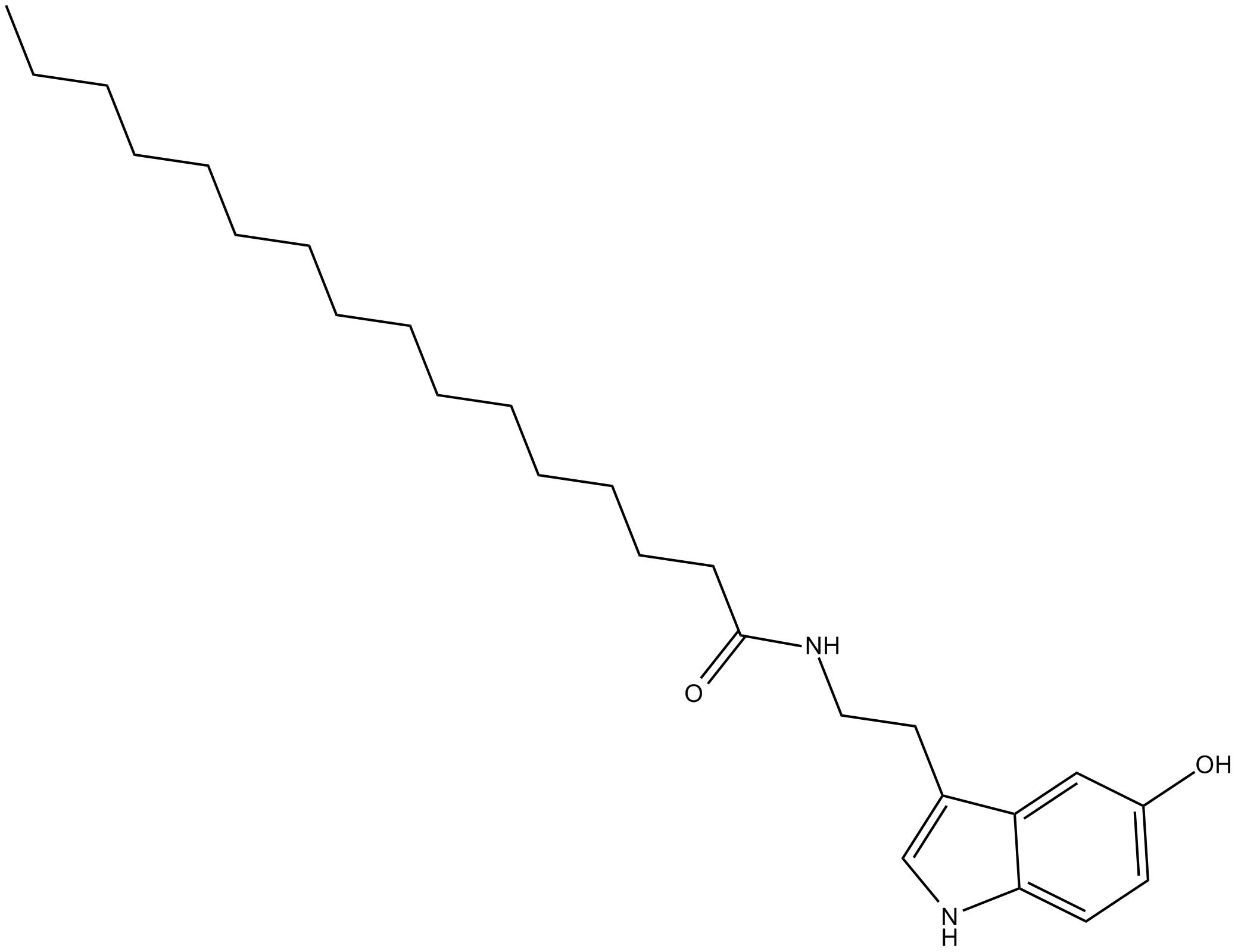 Palmitoyl Serotonin Chemische Struktur