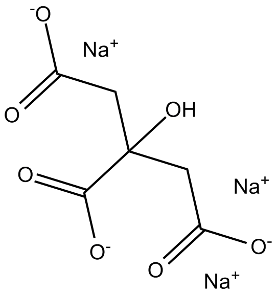 Sodium citrate التركيب الكيميائي
