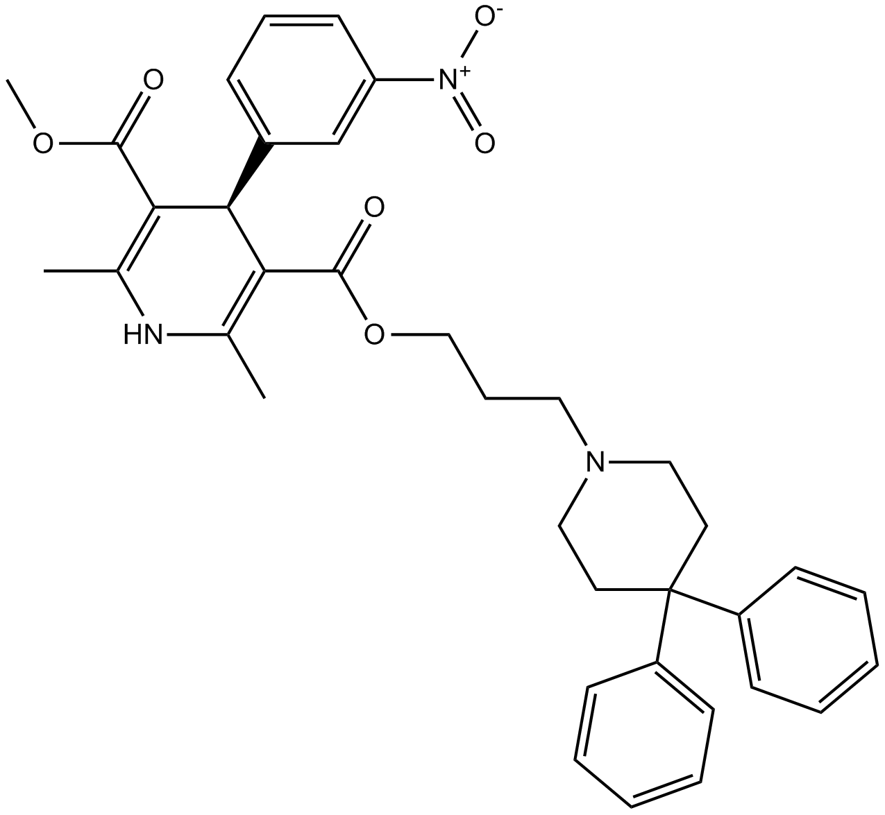 (R)-(-)-Niguldipine hydrochloride  Chemical Structure