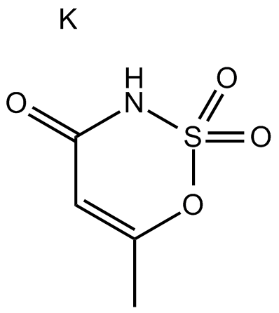 Acesulfame Potassium 化学構造