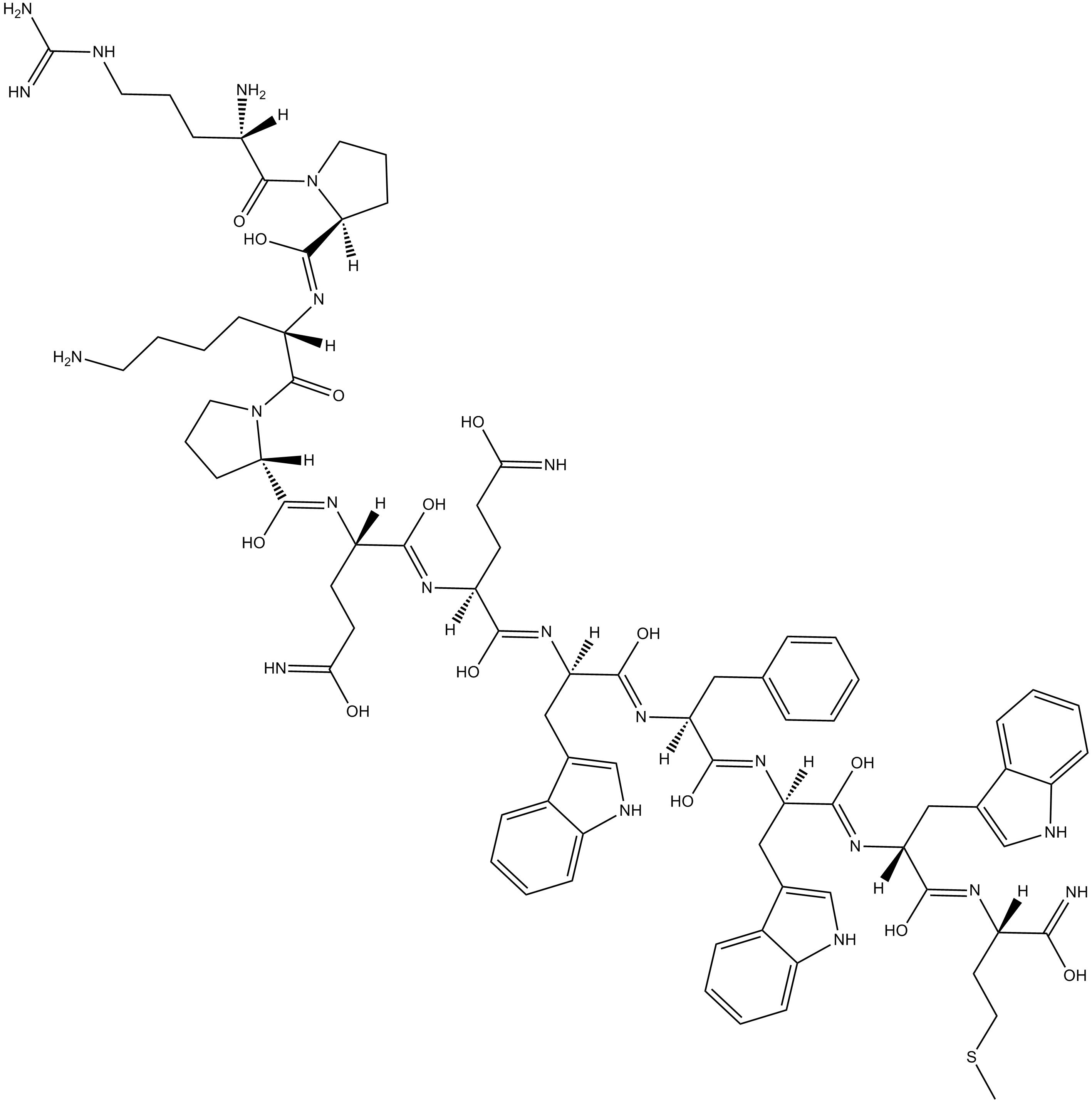 [D-Trp7,9,10]-Substance P Chemical Structure
