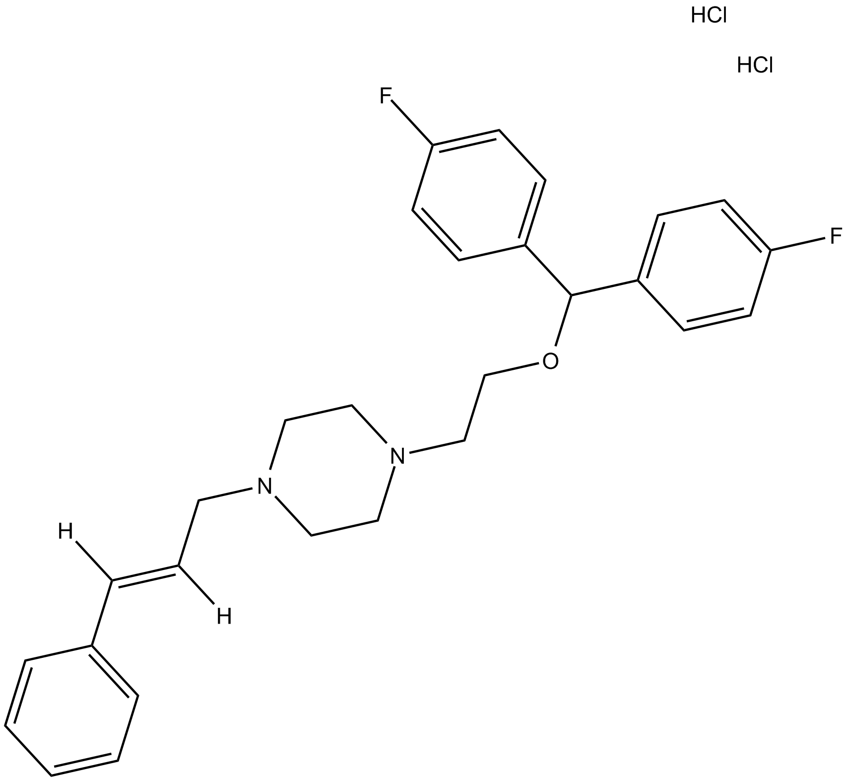 GBR 13069 dihydrochloride 化学構造
