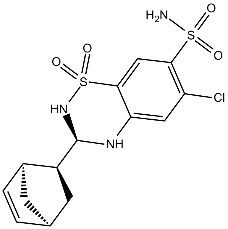 Cyclothiazide Chemische Struktur