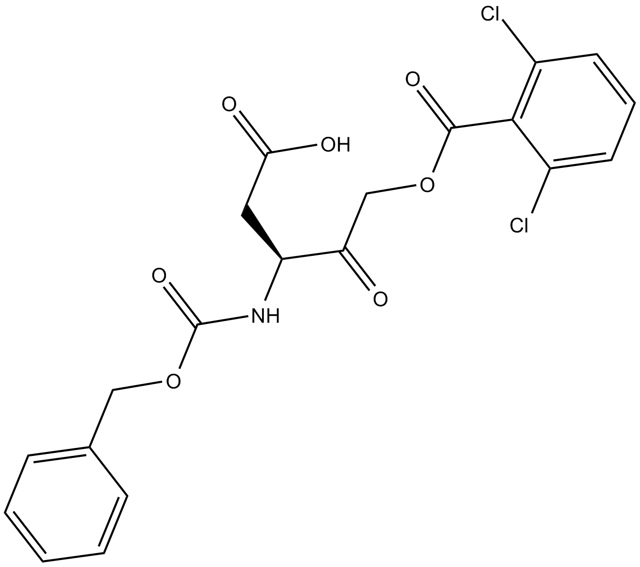 Z-Asp-CH2-DCB  Chemical Structure