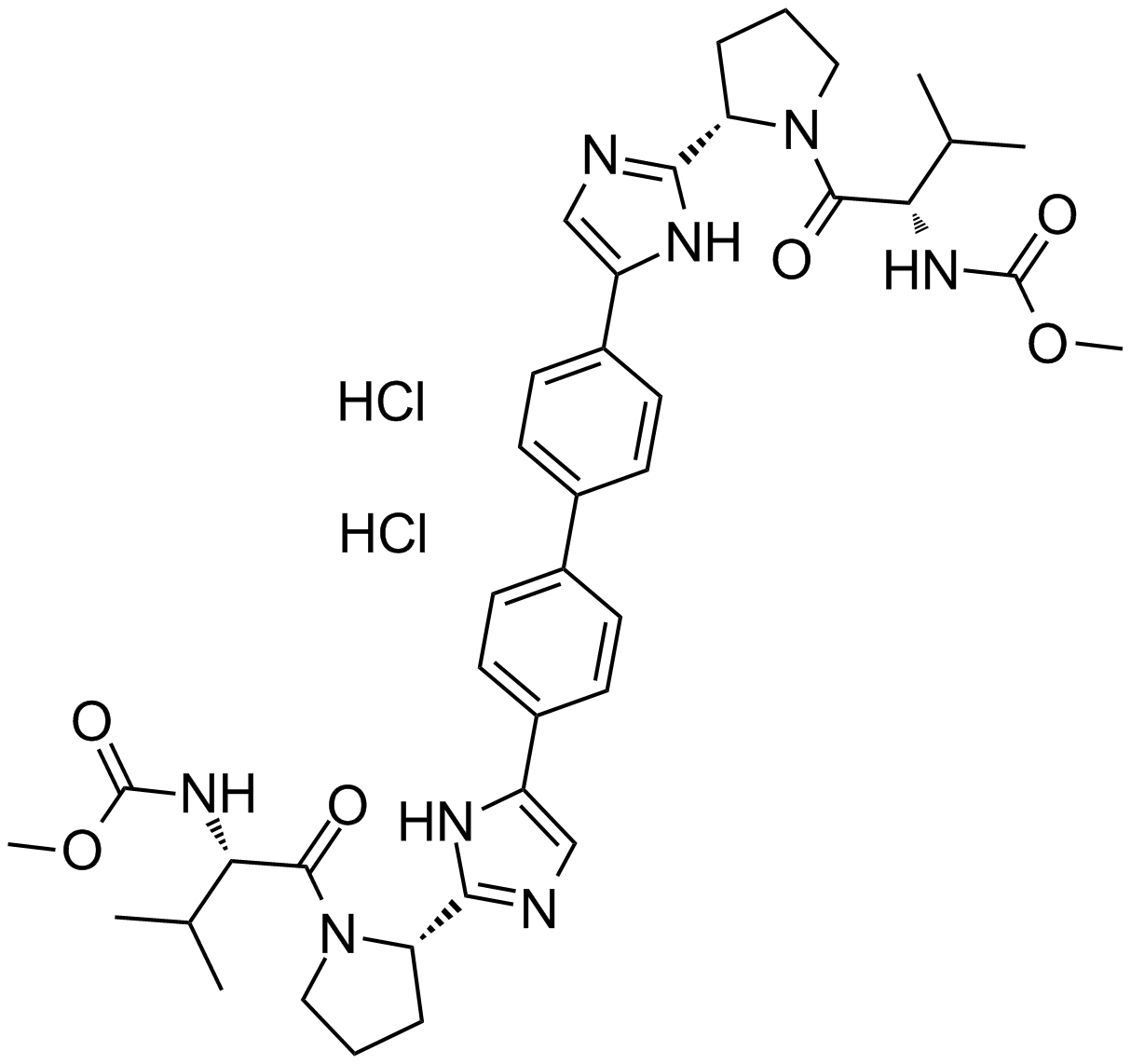 Daclatasvir dihydrochloride  Chemical Structure