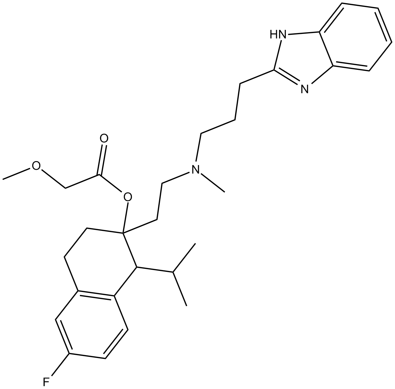 Mibefradil  Chemical Structure