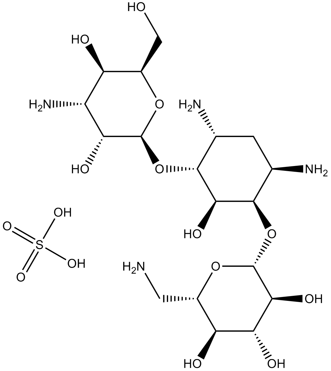 Kanamycin Sulfate  Chemical Structure
