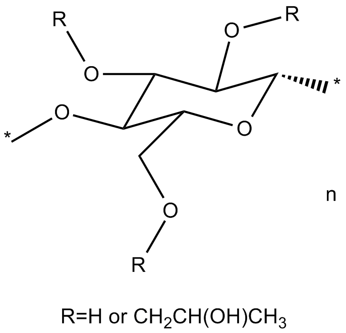 Hydroxypropyl Cellulose Chemical Structure