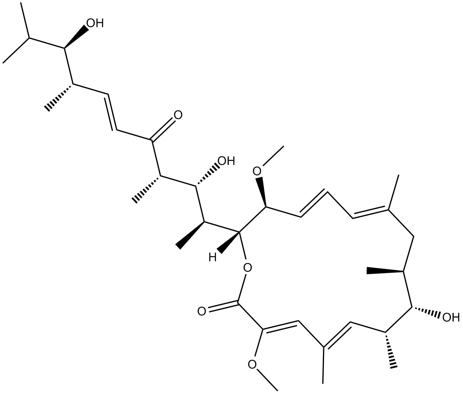 Bafilomycin D Chemische Struktur