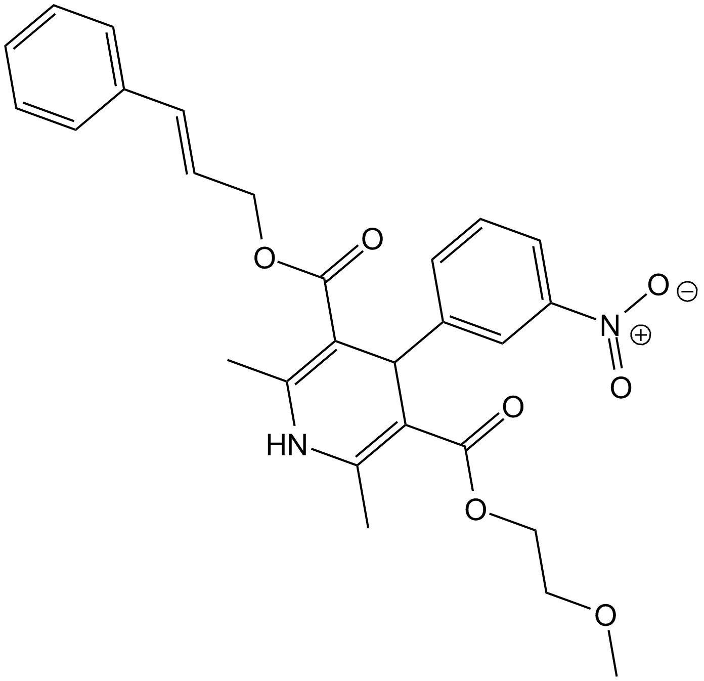Cilnidipine Chemische Struktur