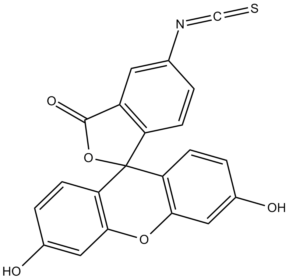 FITC, Fluorescein isothiocyanate 化学構造