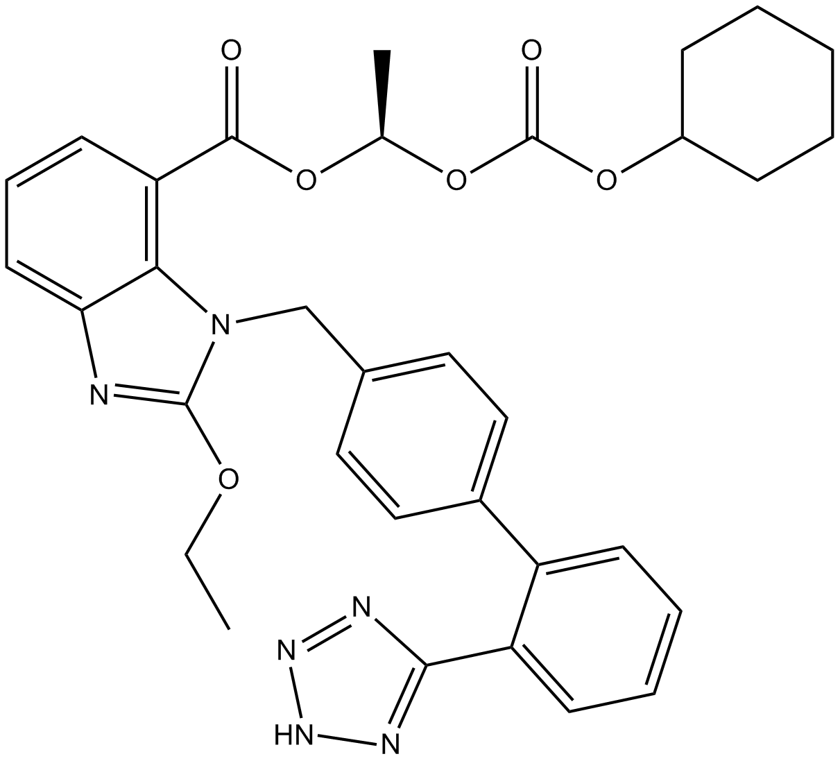 Candesartan Cilexetil  Chemical Structure
